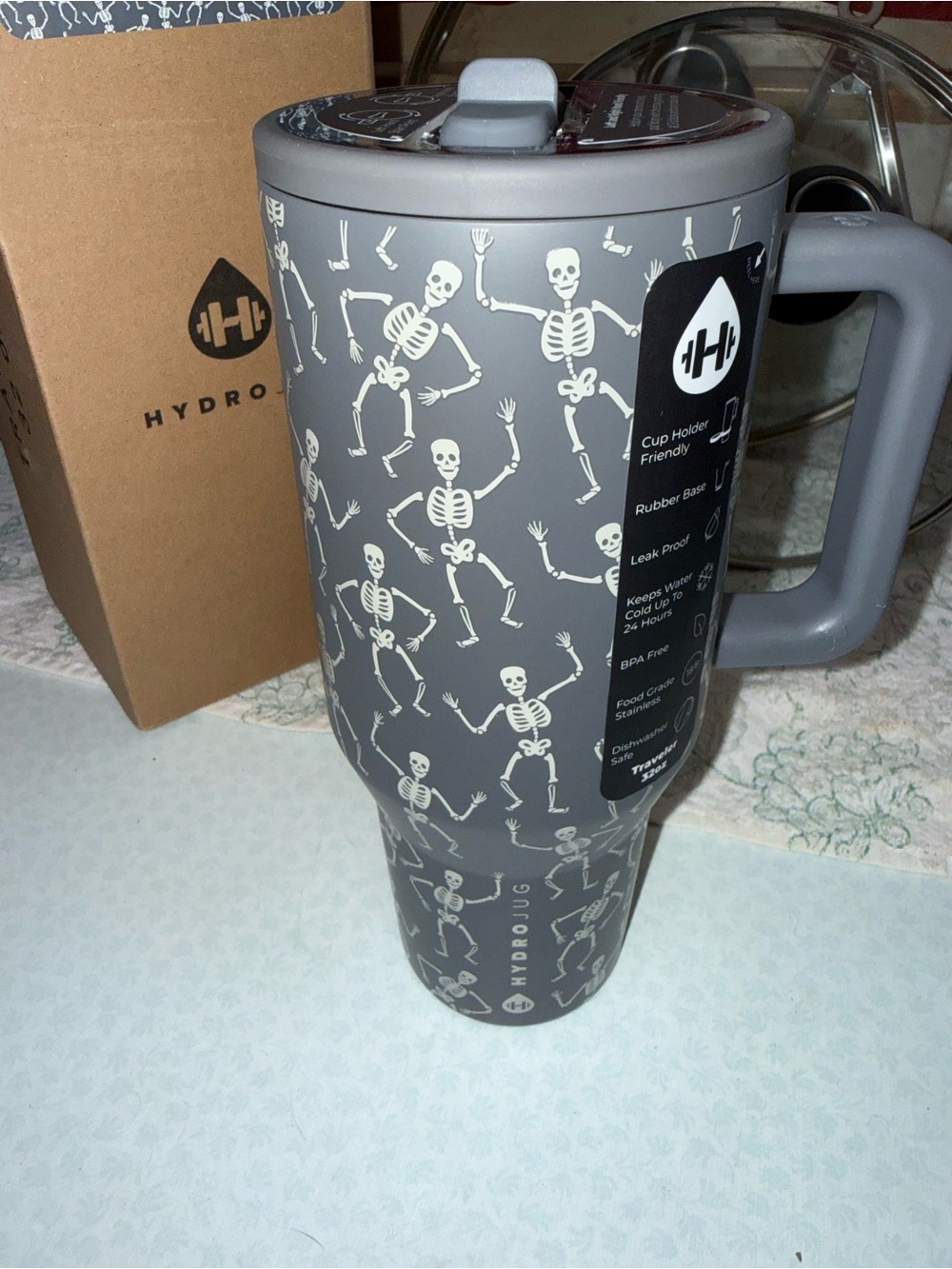 NWT Dead Serious 32oz Hydrojug Glows in the dark